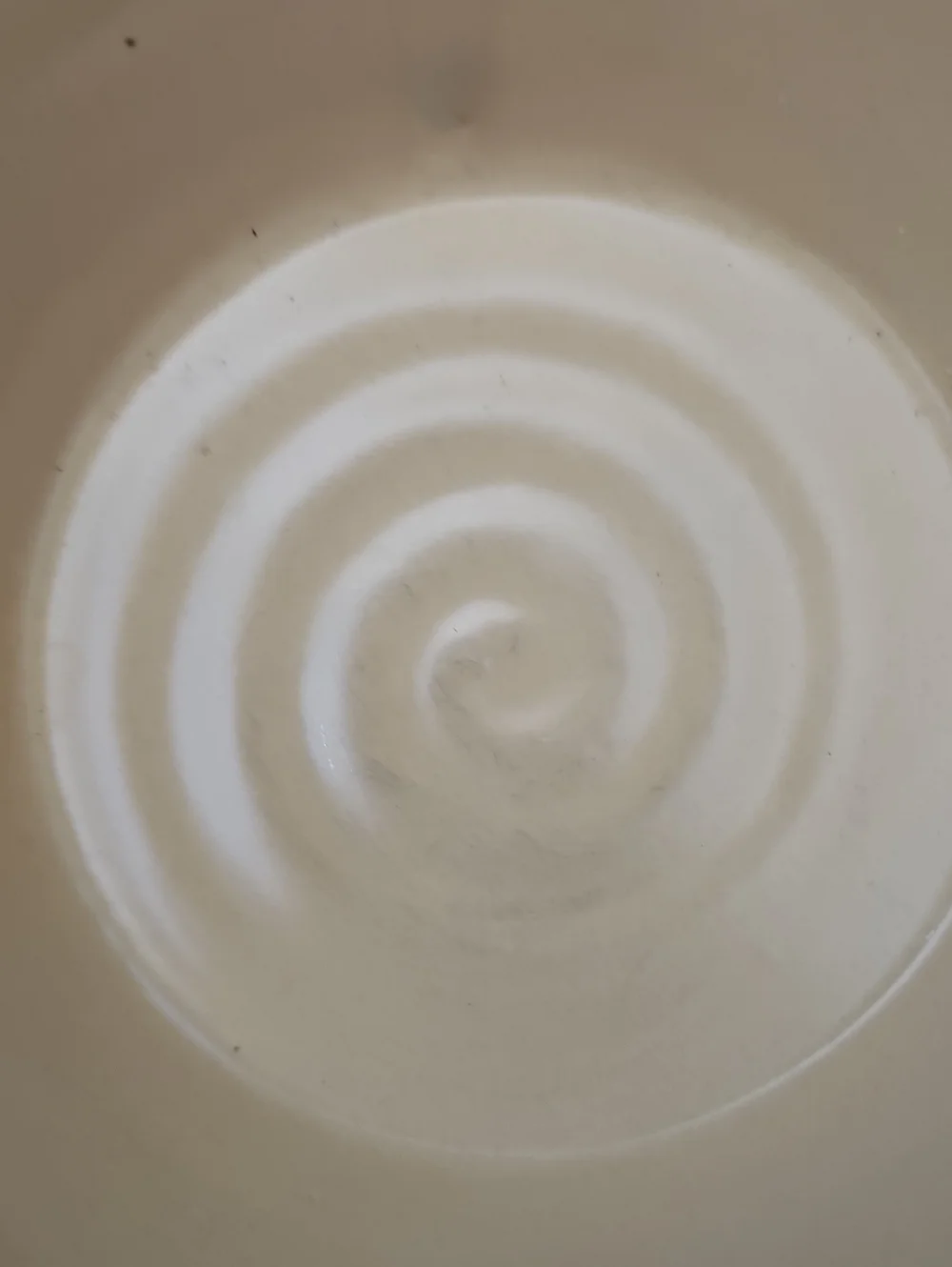 Yellow Ware Beige Ceramic Mixing Bowl